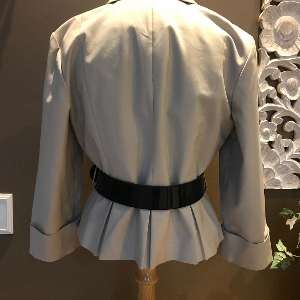 Anne Klein Belted Peplum Jacket - Picture 5 of 8